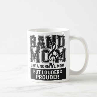 Bandmoeder als een gewone moeder maar luider en tr koffiemok