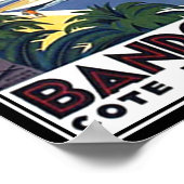 Bandol Cote D'azur France Affiche de voyage Imprim (Coin)