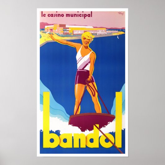 Bandol France vintage Poster (Voorkant)