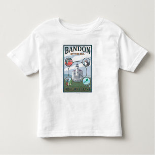 Bandon, oregonScene reisposter Kinder Shirts