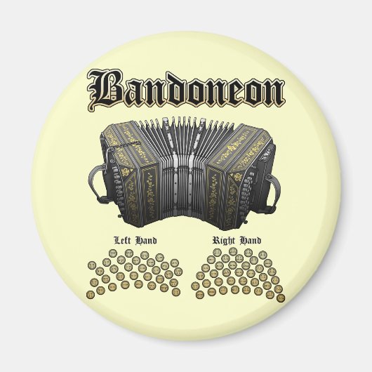 Bandoneon 2 magneet (Voorkant)