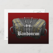Bandoneon Briefkaart (Voorkant / Achterkant)