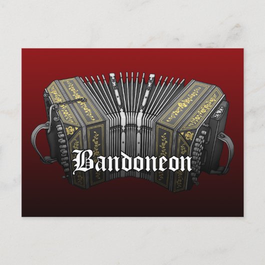 Bandoneon Briefkaart (Voorkant)