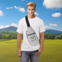 Nom et logo de l'entreprise sur le sac à élingue g