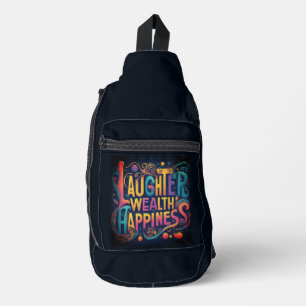 Bandoulière Rire Richesse Bonheur Imprimer Couper Sac À Coudre
