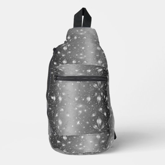 Bandoulière Sac à bille en argent mousseux (Recto)