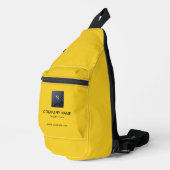 Bandoulière Sac à bille en moutarde avec informations sur l'en (Coin droit)