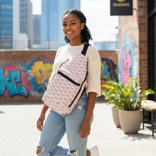 Bandoulière Sac à bille papillon