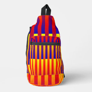 Bandoulière Sac à billes bleu rouge jaune