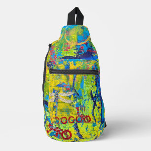 Bandoulière Sac à billes de libellules