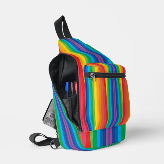Bandoulière Sac à billes de Rainbows rétro (Ouvrir)