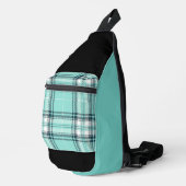 Bandoulière Sac à coudre Turquoise et noir (Coin droit)