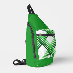 Bandoulière Sac à élingue - Grilles vertes traversées