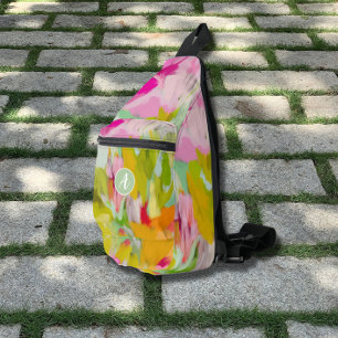 Bandoulière Sac à élingue moderne Monogramme coloré