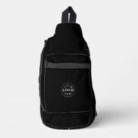 Sac à lame à couture noire unique avec logo person