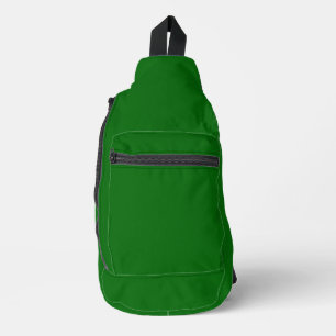 Bandoulière Sac à lame couture vert profond unique