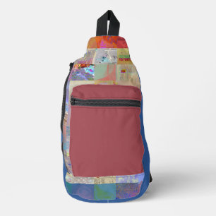 Bandoulière Sac à motif géométrique patchwork traditionnel