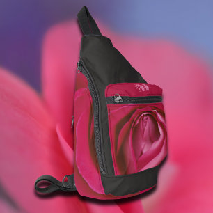 Bandoulière Sac à voile monogramme de fleurs rose florale