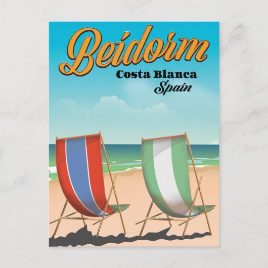 Bandreisposter Benidorm Briefkaart (Voorkant)