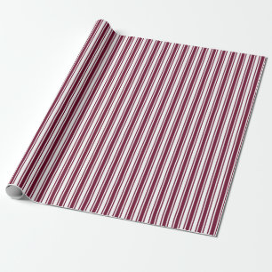 Bandrode en witte strepen met snoep cadeaupapier