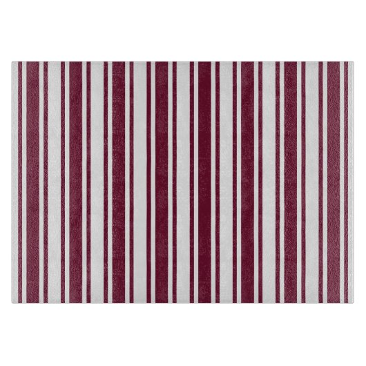 Bandrode en witte strepen met snoep snijplank (Voorkant)