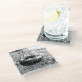 bandschommel glazen onderzetter (Schuin)