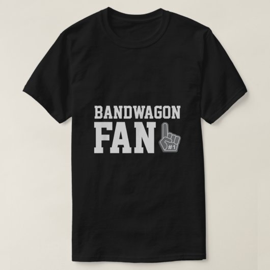 Bandwagon Fan grappig fanatisme T-shirt (Design voorkant)