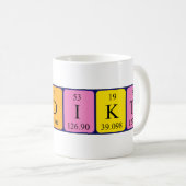 Banedikte périodique nom de table mug (Devant droit)