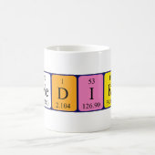 Banedikte périodique nom de table mug (Centre)