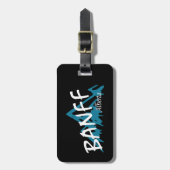 Banff Alberta-gebergte Bagagelabel (Voorkant verticaal)