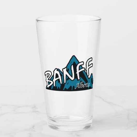 Banff Alberta-gebergte Glas (Voorkant)