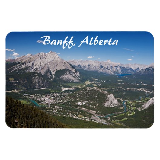 Banff, Alberta Premium Magnet Magneet (Horizontaal)