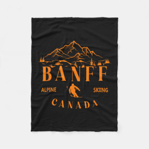 Banff Canada Alpenskiën Ski Resort Berg Sou Fleece Deken