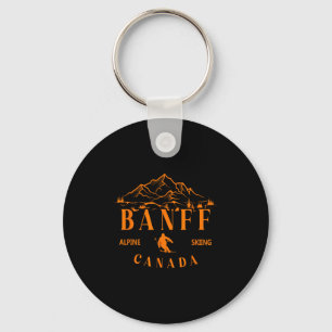 Banff Canada Alpenskiën Ski Resort Berg Sou Sleutelhanger