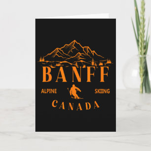 Banff Canada Alpenskiën Skioord Berg Sou Kaart