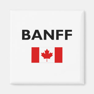 Banff Canada Canadian Flag Light Color Magneet