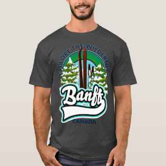 Banff Canada ski poster T-shirt