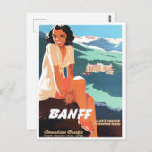 Banff Canada vintage briefkaart (Voorkant / Achterkant)