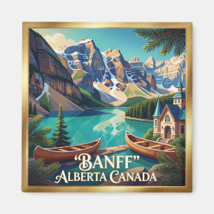 Banff Canadese Rockies Bergmeer Magneet