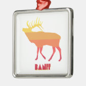 Banff Elk Metalen Ornament (Links)