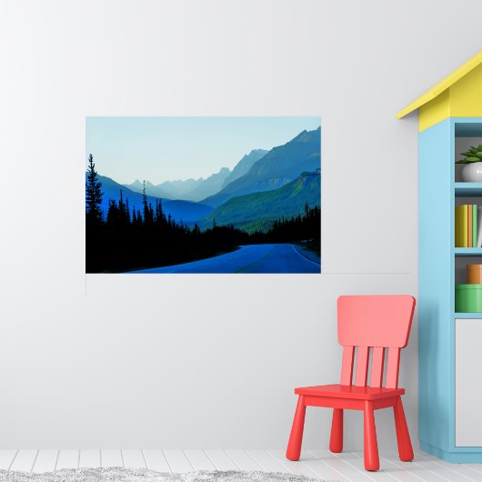 Banff Jasper Blauwe Poster (Kinderkamer 1)