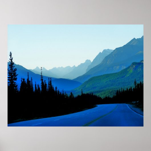 Banff Jasper Blue Poster (Voorkant)