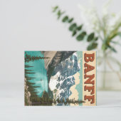  Banff: Lake Louise & Peaks Briefkaart (Staand voorkant)