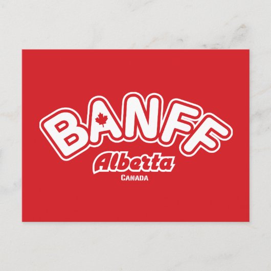 Banff Leaf Briefkaart (Voorkant)
