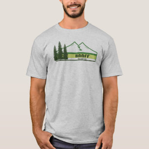 Banff Nationaal Park Groene Strepen T-shirt