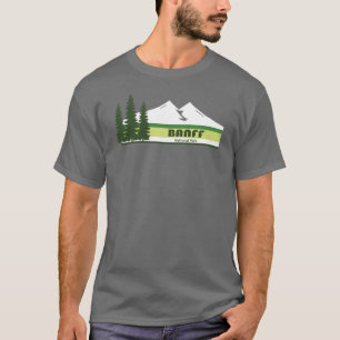 Banff Nationaal Park Groene Strepen T-shirt