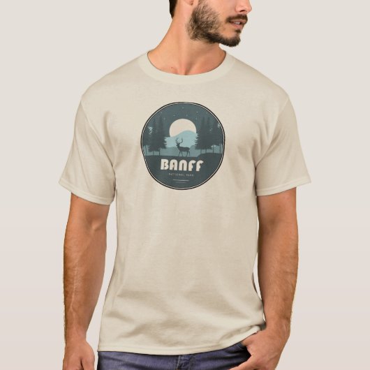 Banff Nationaal Park Herten T-shirt (Voorkant)