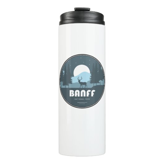 Banff Nationaal Park Herten Thermosbeker (Voorkant)