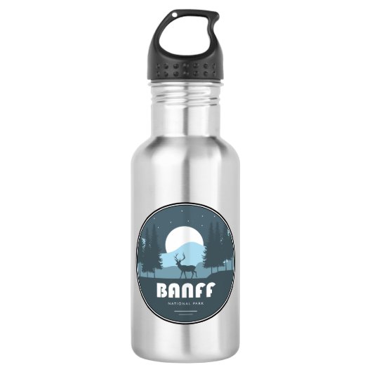 Banff Nationaal Park Herten Waterfles (Voorkant)