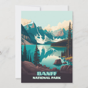 Banff Nationaal Park Moraine Lake Retro